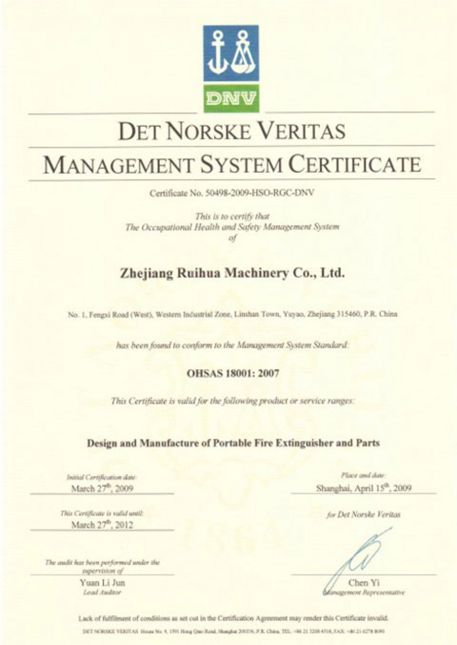 OHSAS 18001:2007